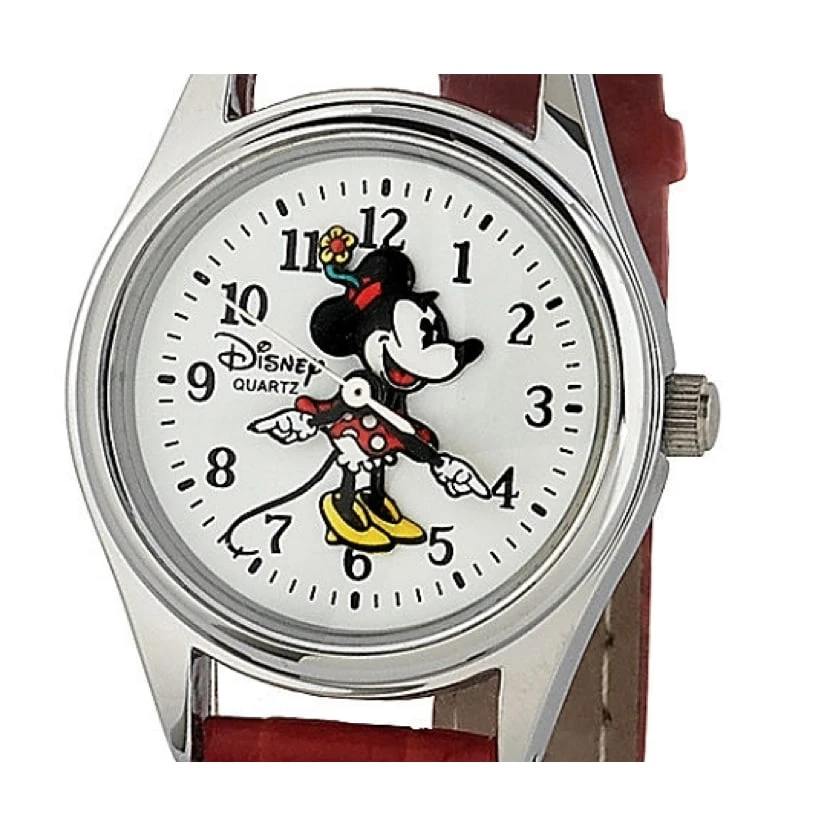 Disney Wrist Watch - Classic Minnie Mouse - Red Band 2 Disney Wrist Watch - Classic Minnie Mouse - Red Band - Image 2