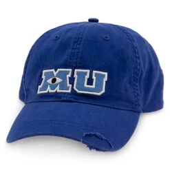 Disney Baseball Cap - Monsters University MU Logo - Blue