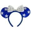 Disney Minnie Ears Headband - Holiday Ears - Blue White Stars