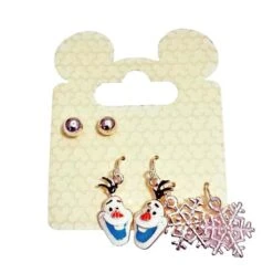 Disney Mickey Earrings - Frozen Winter Earrings Set - Olaf