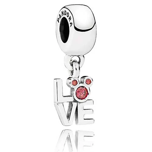 Disney Pandora Charm - Mickey Mouse "LOVE Mickey" 1 Disney Pandora Charm - Mickey Mouse "LOVE Mickey"