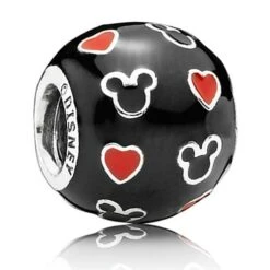 Disney Pandora Charm - Mickey Mouse "Mickey And Hearts" Charm -Disney 29337b