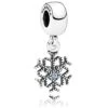 Disney Pandora Charm - "Mickey's Sparkling Snowflake" Dangle Charm