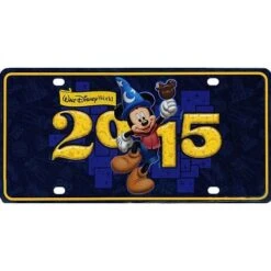 Disney License Plate - 2015 Mickey Mouse Tourist Logo