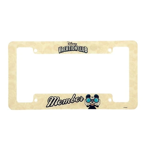 Disney License Plate Frame - Vacation Club Member 1 Disney License Plate Frame - Vacation Club Member