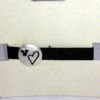 Disney Bracelet - Ribbon - Black Heart And Gem Mickey Ears