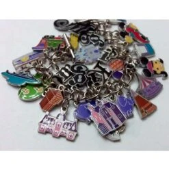 Disney Charm Bracelet - 40th Anniversary- By Artist SHAG -Disney 400002844662b