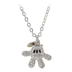 Disney Arribas Necklace - Swarovski Crystal Glove Mickey Mouse