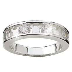 Disney Ring - Silver Cubic Zirconia And Mickey Mouse