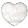 Disney Trinket Box - Handcarved Alabaster Heart W/ Mickey Icon - White