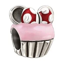 Disney Chamilia Charm - Sterling Silver Minnie Cupcake
