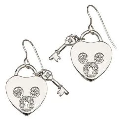 Disney Arribas Earrings - Pavé ''Heartlock'' Crystal Mickey Mouse