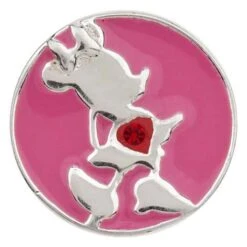 Disney Kameleon Necklace Charm - Jewel Pop Silhouette Minnie Mouse