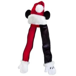 Disney Christmas Holiday Hat - Mickey Mouse - Hat Scarf With Mittens