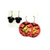 Disney Mickey Earrings - Halloween Black Icons & Bat Discs - 2 Pack