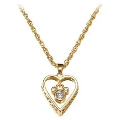 Disney Necklace - Mickey Mouse Filigree Heart