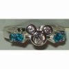 Disney Ring - Mickey Ears Icon - Sterling Silver - Blue Or Red