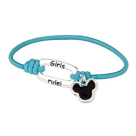 Disney Bracelet - Mickey Icon Girls Rule - Color Choice 1 Disney Bracelet - Mickey Icon Girls Rule - Color Choice