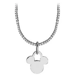 Disney Charm Necklace - Sterling Silver Mickey Mouse Starter