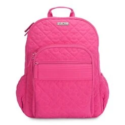 Disney Vera Bradley Bag - Mickey Icon Campus Backpack - Fuchsia