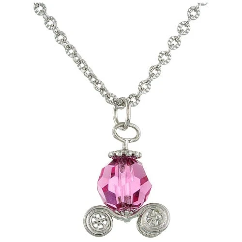 Disney Necklace - Pink Carriage 1 Disney Necklace - Pink Carriage