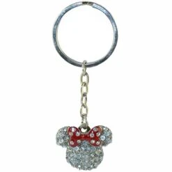 Disney Keychain - Minnie Bow Icon Pave