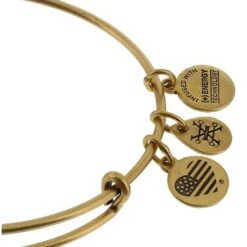 Disney Alex And Ani Bracelet - Star Wars Yoda Bangle - Gold -Disney 45715 2