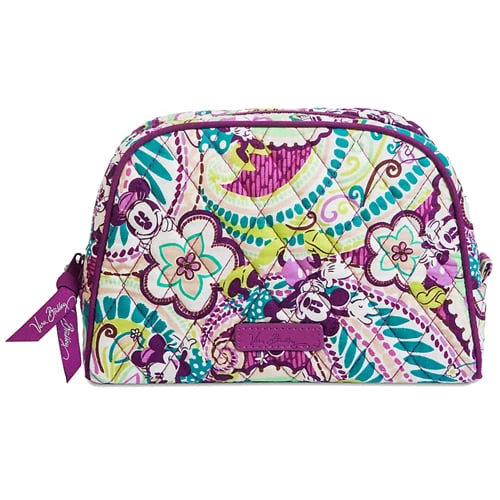 Disney Vera Bradley Bag - Plums Up - Medium Zip Cosmetic 1 Disney Vera Bradley Bag - Plums Up - Medium Zip Cosmetic
