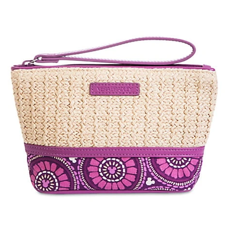 Disney Vera Bradley Bag - Plums Up - Straw Wristlet 1 Disney Vera Bradley Bag - Plums Up - Straw Wristlet