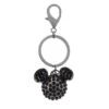 Disney Keychain - Mickey Mouse Icon - Black With Crystals