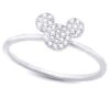 Disney Crislu Ring - Mickey Icon - Platinum