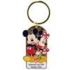 Disney Keychain Keyring - Mickey, Minnie And Pluto Together