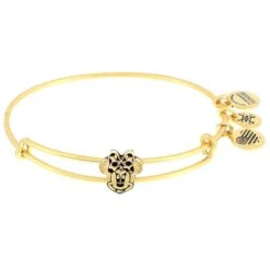Disney Alex And Ani Bracelet - Minnie Mouse Slider Bangle - Gold