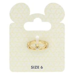 Disney Ring - Crystal Mickey Icon Crown - Gold