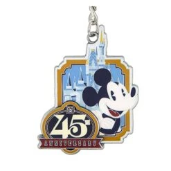 Disney Keychain - Mickey Mouse Magic Kingdom 45th Anniversary 3 Disney Keychain - Mickey Mouse Magic Kingdom 45th Anniversary -Disney 51917 A2