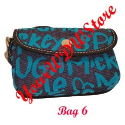 Disney Dooney & Bourke Bag - Peace Love Mickey Wristlet - Blue Specific -Disney 51964 6