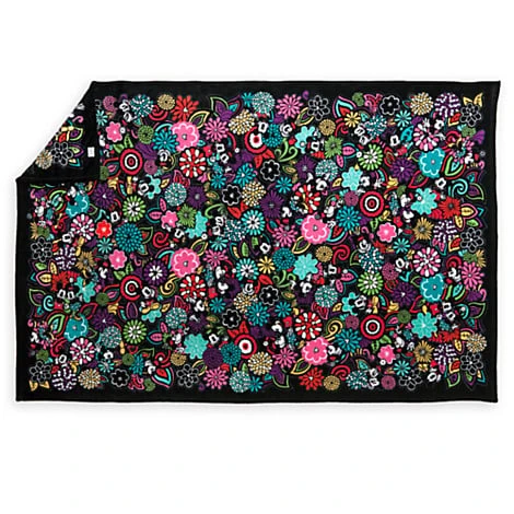 Disney Vera Bradley Blanket - Magical Blooms With Mickey And Minnie 2 Disney Vera Bradley Blanket - Magical Blooms With Mickey And Minnie - Image 2
