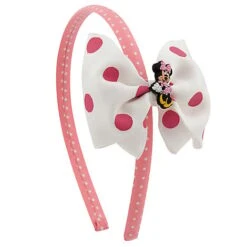 Disney Headband Hat - Minnie Mouse Pink With Bow For Girls