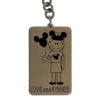 Disney Key Chain Ring - Walt Disney World Mickey Ears Tag - Mom - Love And Kisses