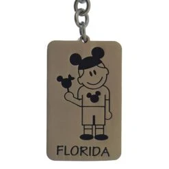 Disney Key Chain Ring - Walt Disney World Mickey Ears Tag - Boy - Florida