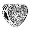 Disney Pandora Charm - Mickey & Minnie Mouse Heart Shaped