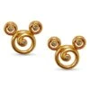 Disney Rebecca Hook Earrings - Mickey Mouse Swirl - Gold