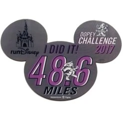Disney 2017 Marathon Magnet - 48.6 Dopey's Challenge I Did It!