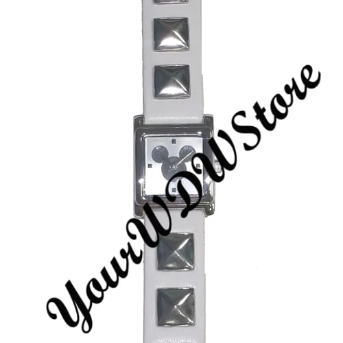 Disney Wrist Watch - Mickey Icon - White Studded 2 Disney Wrist Watch - Mickey Icon - White Studded - Image 2