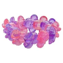 Disney Stretch Link Bracelet - Pink And Purple Flat Minnie Icons