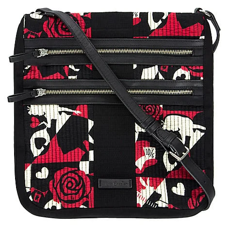 Disney Vera Bradley Bag - Painted Rose Iconic Triple Zip Hipster 1 Disney Vera Bradley Bag - Painted Rose Iconic Triple Zip Hipster