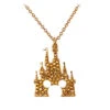 Disney Rebecca Hook Necklace - Mickey Castle - Gold