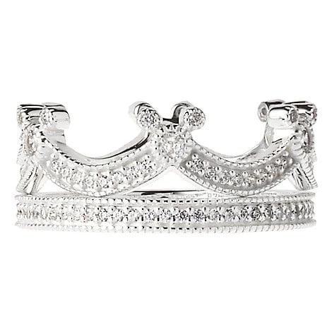 Disney Rebecca Hook Ring - Mickey Mouse Crown - Silver 1 Disney Rebecca Hook Ring - Mickey Mouse Crown - Silver