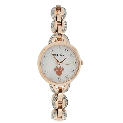 Disney Ladies Watch - Bulova Minnie Icon Rhinestone Watch - Rose Gold 2 Disney Ladies Watch - Bulova Minnie Icon Rhinestone Watch - Rose Gold - Image 2