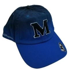 Disney Baseball Hat - Mickey Letterman Cap - Blue